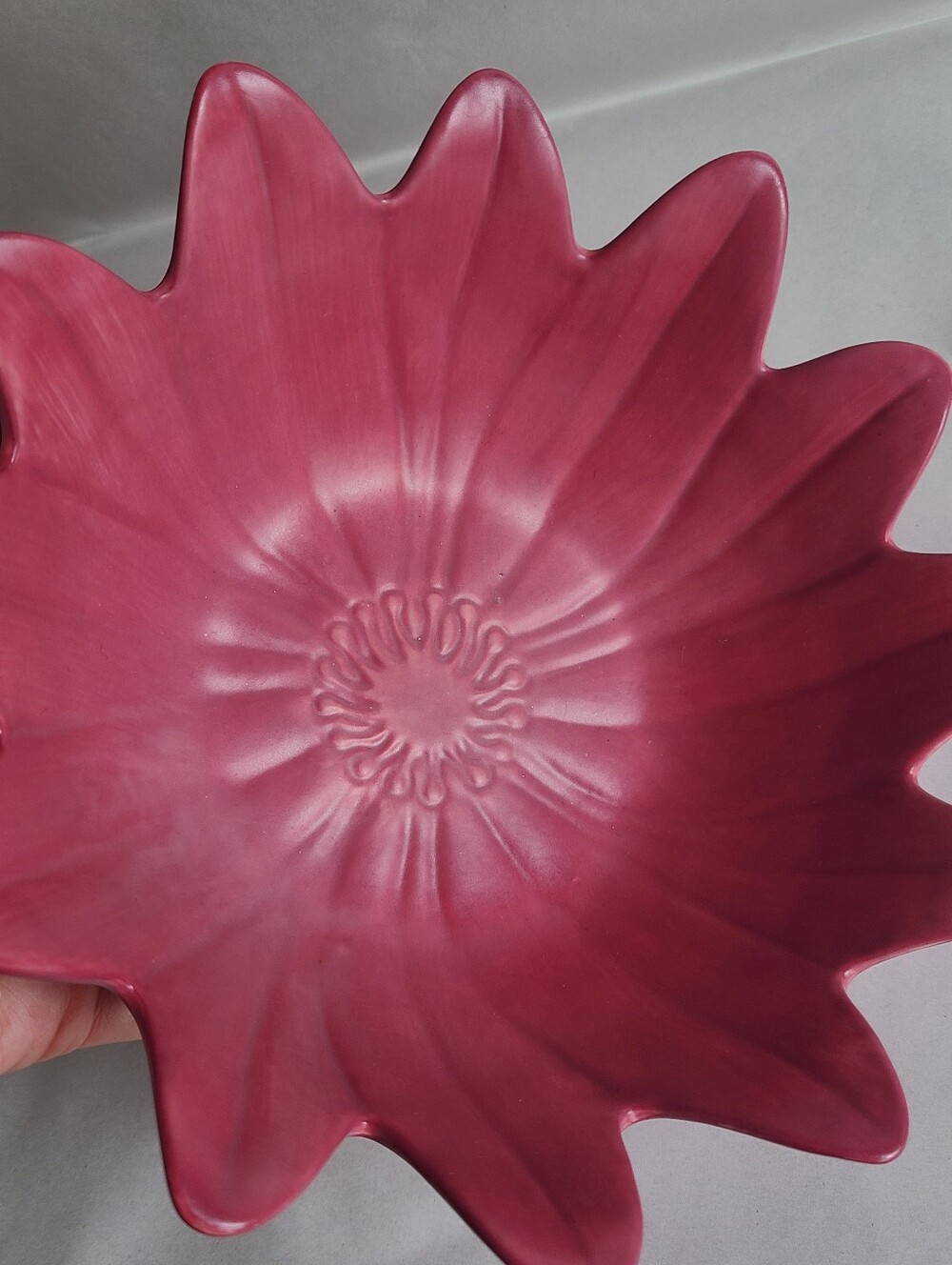 PartyLite Pink Floral Petal Ceramic Bowl - Picture 2 of 3
